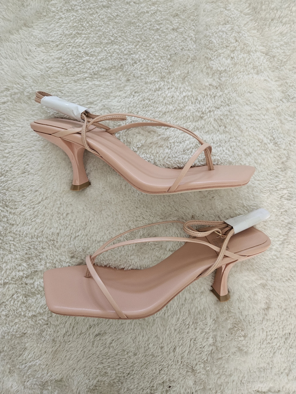 NWT Jeffrey Campbell Strappy Nude Heel Sandal Size 7 Summer Wedding Bridesmaid - Picture 8 of 11
